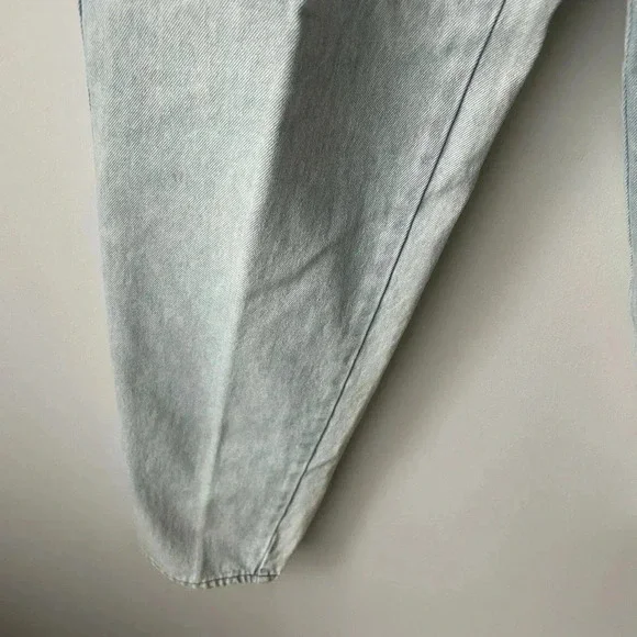 Vintage London Calling Jeans High Waist Tapered Light Wash Mom Jeans England - Picture 6 of 14